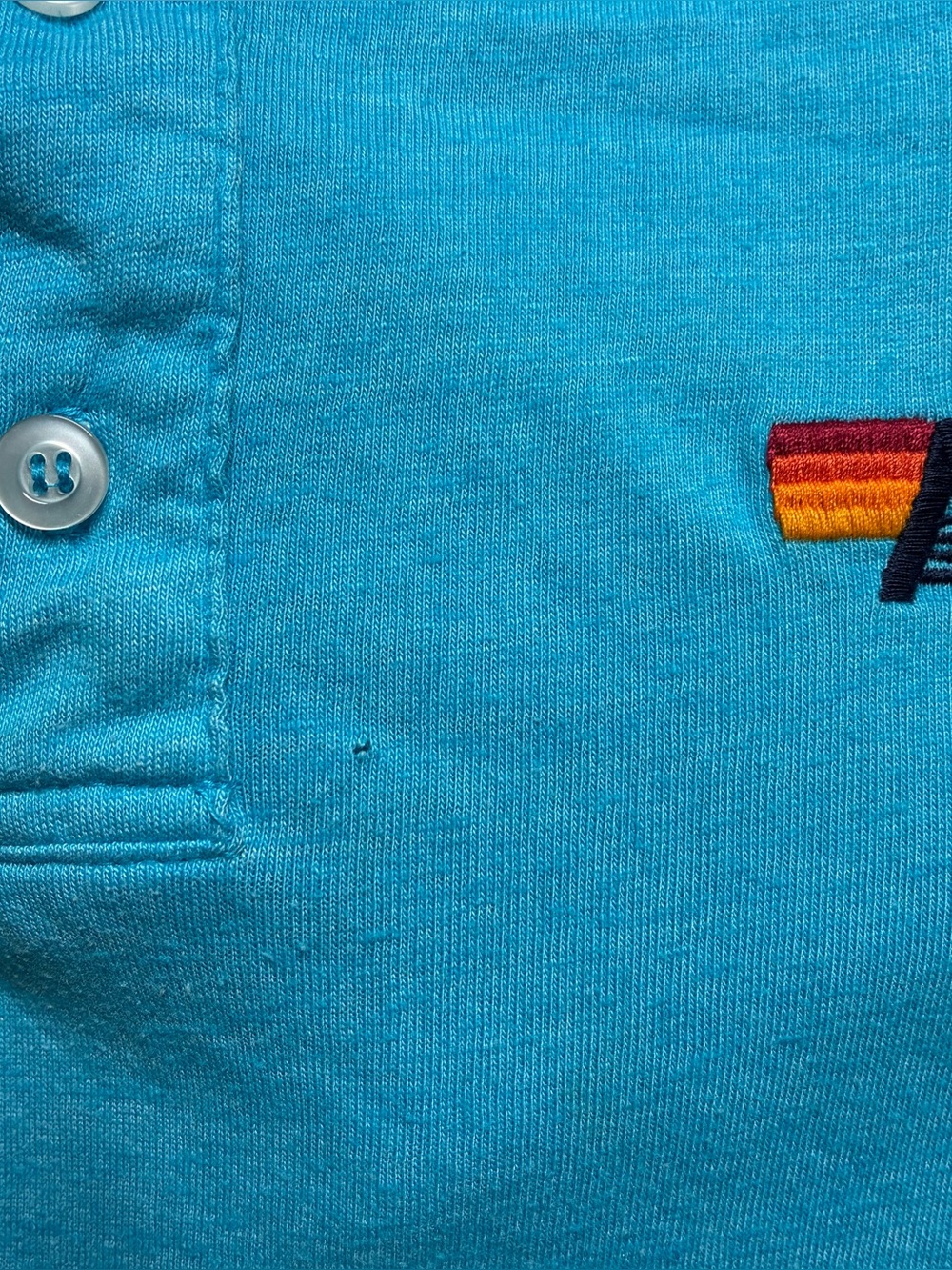 Aviator Nation Short-Sleeve Polo in Ocean XL - Picture 11 of 11